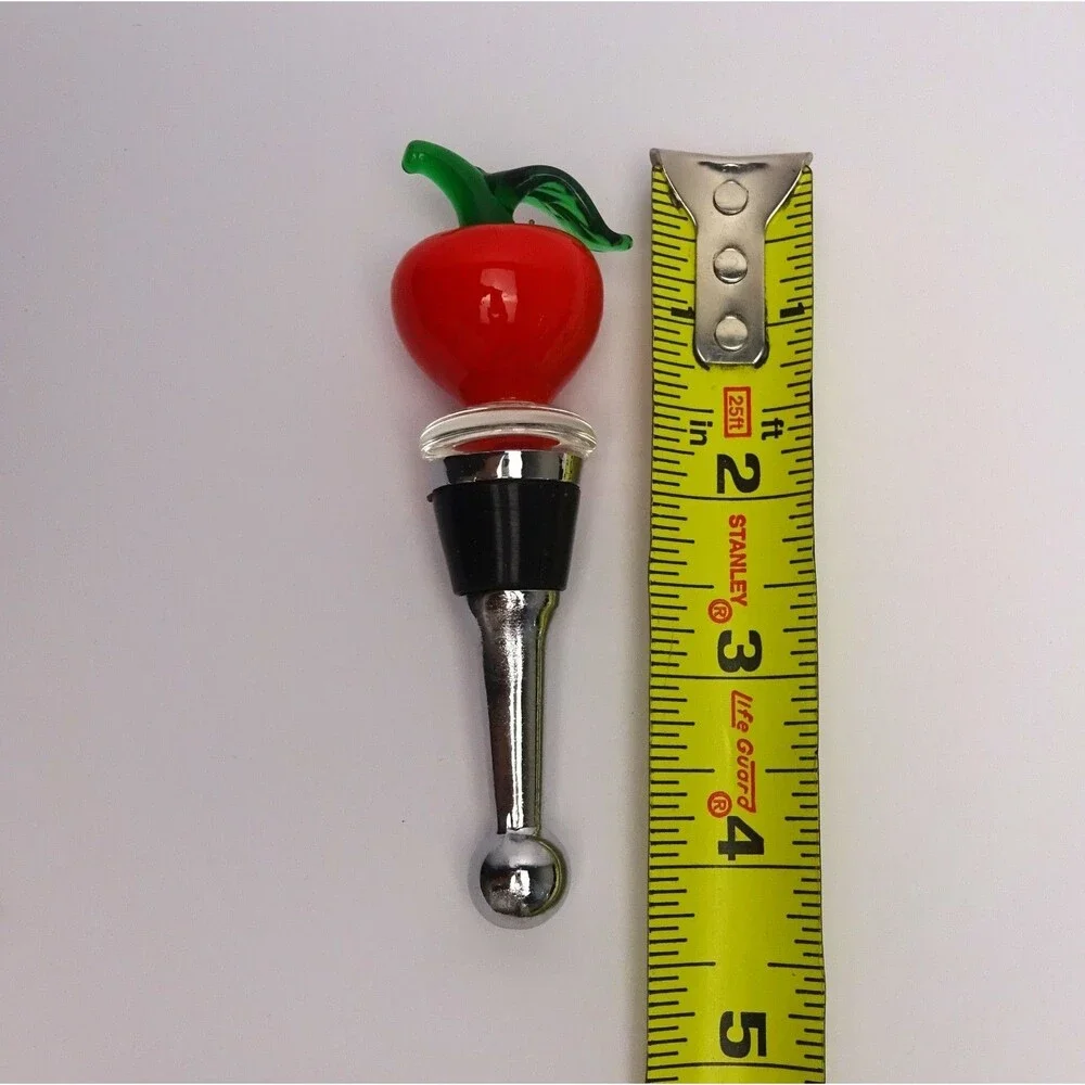 LSARTS Glass Apple Wine Stopper 🍏 Gift Box Included